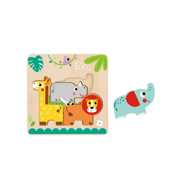 Multi-layered Animal Puzzles for kids