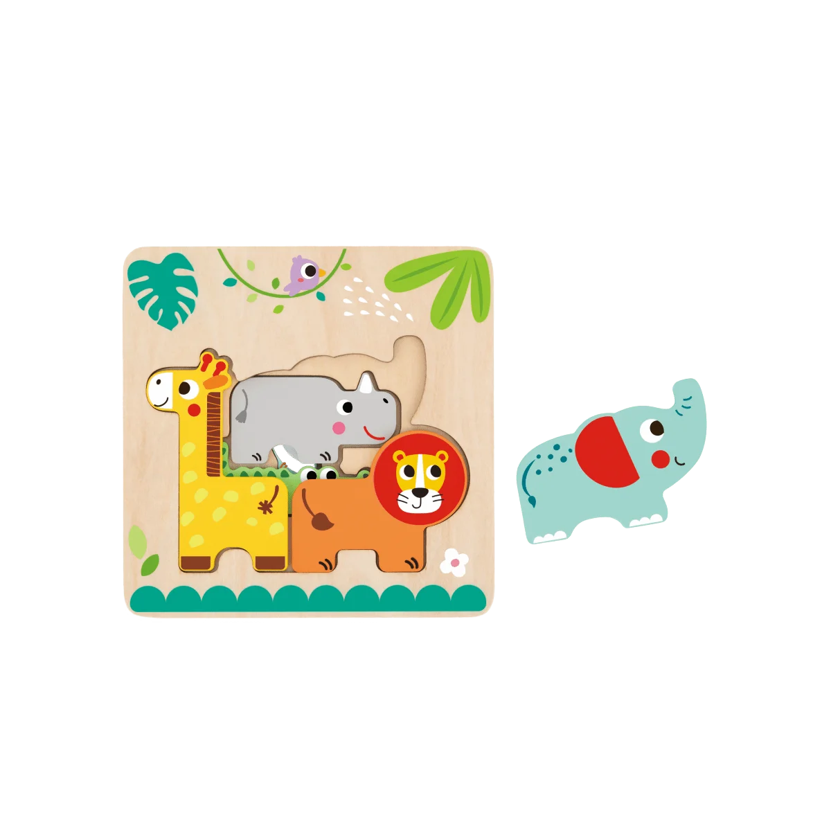 Multi-layered Animal Puzzles for kids
