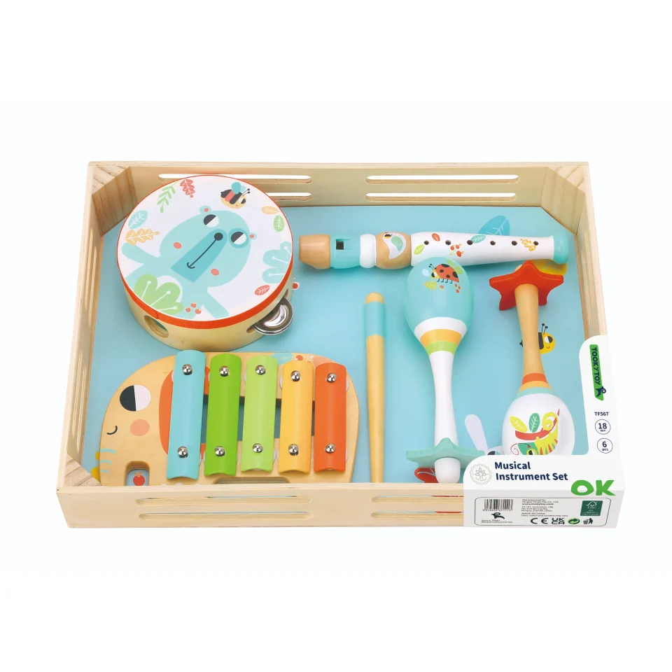 Wooden Musical Instrument Set for Kids | JungleJoy