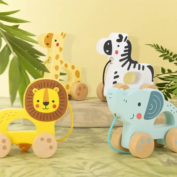 pull along wooden animals